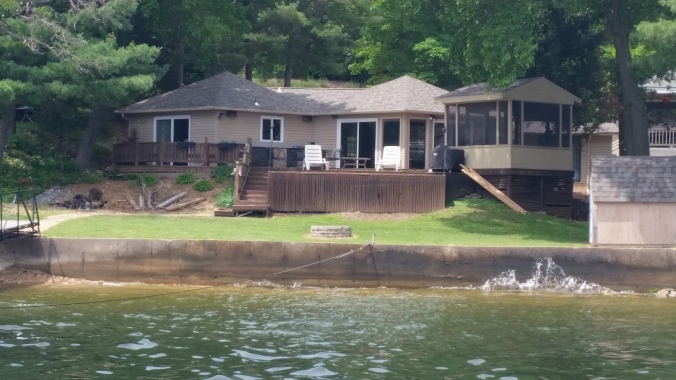 We finally got to see our house from the water.